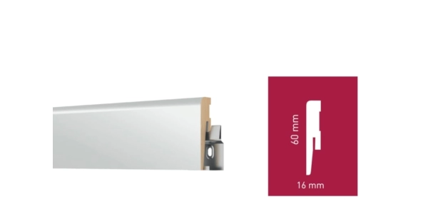 Listwa biła mdf